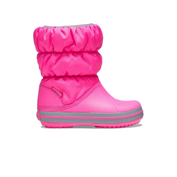 Crocs Winter Puff Boots Εφηβικες Μποτες Ροζ   