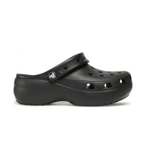 Crocs Classic Platform Clog Γυναικειο Σαμπο Μαυρο