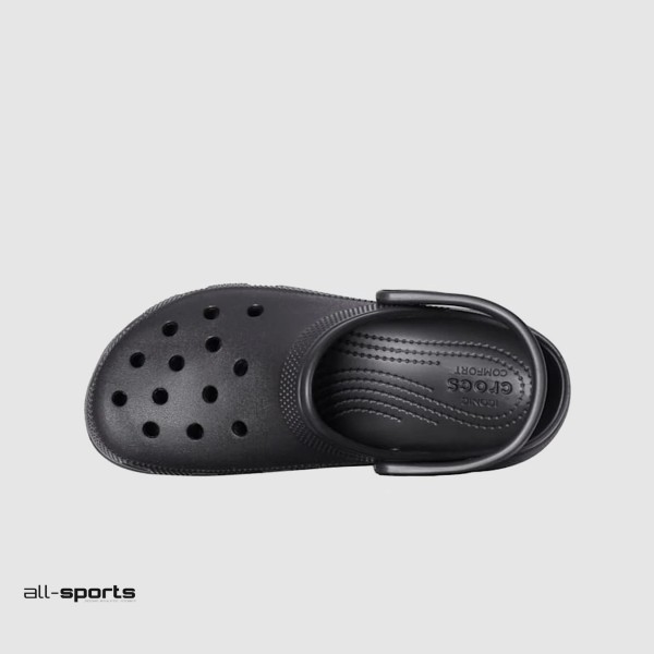 Crocs Classic Platform Clog Γυναικειο Σαμπο Μαυρο