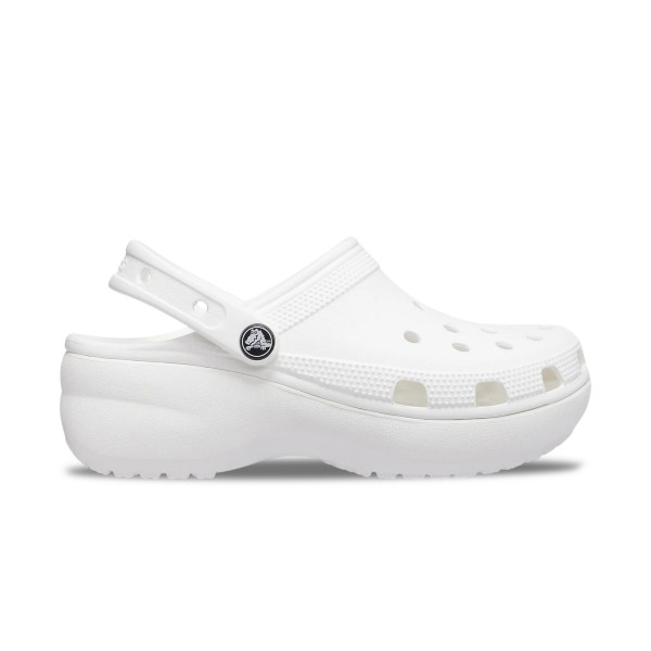 Crocs Classic Platform Clog Γυναικειο Σαμπο Λευκο