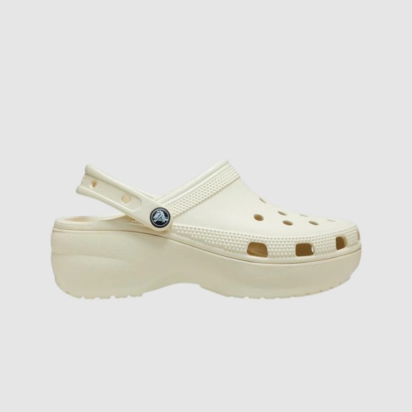 Crocs Classic Platform Clog Γυναικειο Σαμπο Ιβουρ