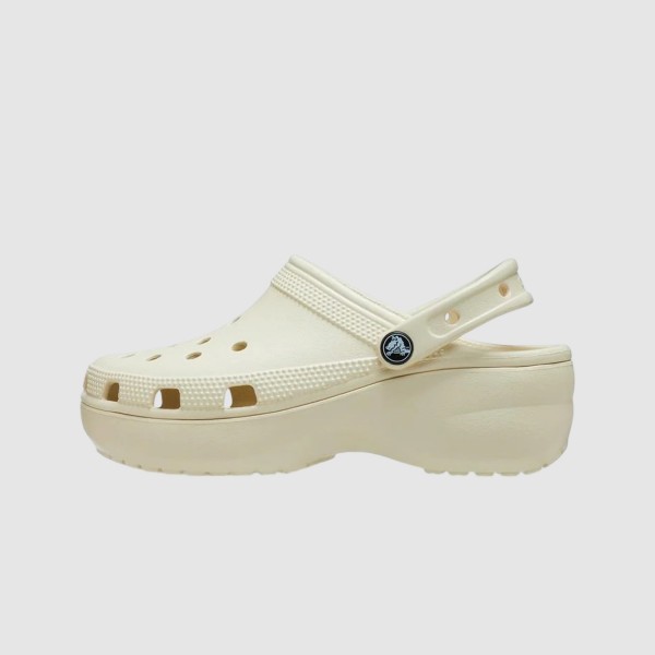 Crocs Classic Platform Clog Γυναικειο Σαμπο Ιβουρ