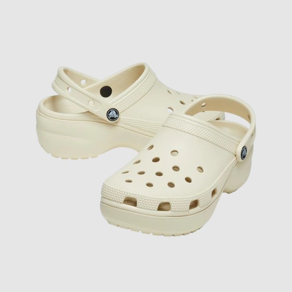 Crocs Classic Platform Clog Γυναικειο Σαμπο Ιβουρ