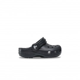 Crocs Classic Clog With Stripe Βρεφικο Σαμπο Μαυρο