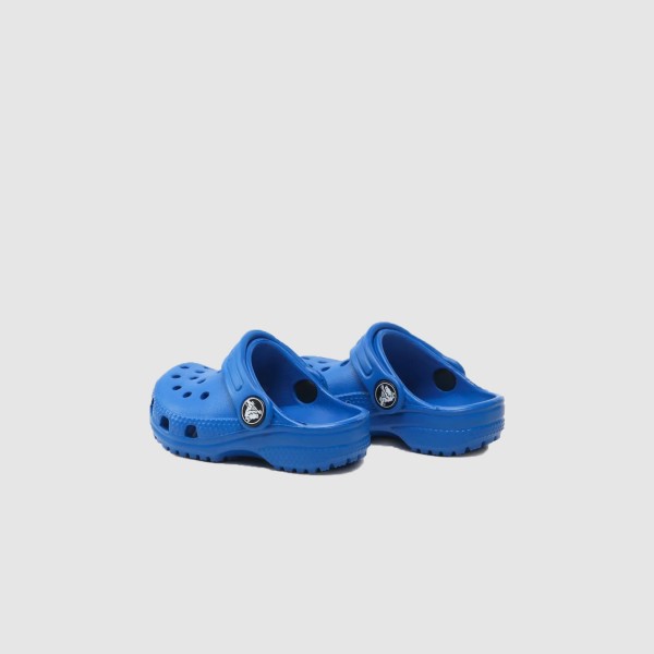 Crocs Classic Clog With Stripe Βρεφικο Σαμπο Μπλε