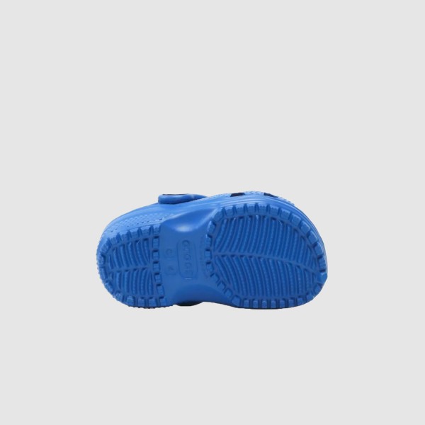Crocs Classic Clog With Stripe Βρεφικο Σαμπο Μπλε