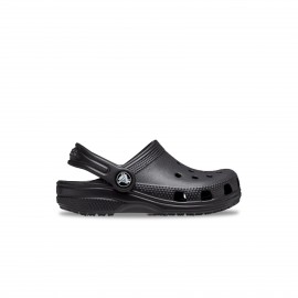Crocs Classic Clog Strapped Unisex Παιδικο Σαμπο Μαυρο