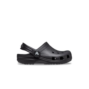 Crocs Classic Clog Strapped Unisex Παιδικο Σαμπο Μαυρο