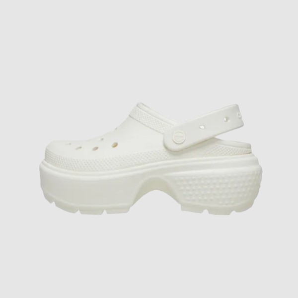 Crocs Stomp Clog Bubble Γυναικειο Σαμπο Λευκο