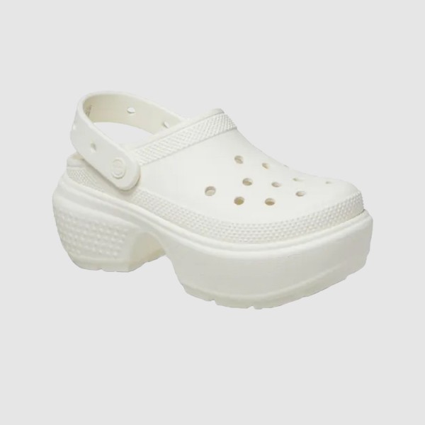 Crocs Stomp Clog Bubble Γυναικειο Σαμπο Λευκο