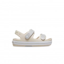 Crocs Crocband Cruiser Sandal Logo Βρεφικο Πεδιλο Μπεζ - Γκρι