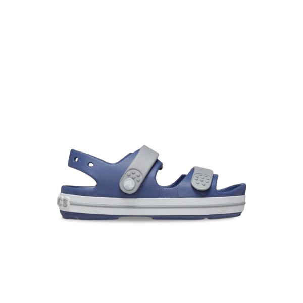 Crocs Crocband Cruiser Sandal Logo Βρεφικο Πεδιλο Μπλε - Γκρι