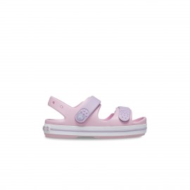 Crocs Crocband Cruiser Sandal Logo Βρεφικο Πεδιλο Navy Ροζ - Λιλα