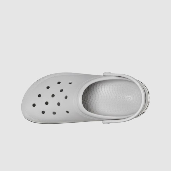 Crocs Off Court Big Logo Clog Unisex Σαμπο Γκρι