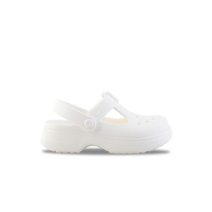 Crocs Classic Mary Jane Clog Παιδικο Σαμπο Ιβουαρ
