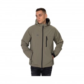 Emerson Hooded Fleece Ανδρικο Μπουφαν Χακι