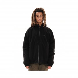 Emerson Ribbed Hooded Jacket Ανδρικο Μπουφάν Μαυρο
