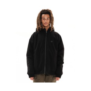 Emerson Ribbed Hooded Jacket Ανδρικο Μπουφάν Μαυρο