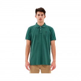 Emerson Garment Dyed Polo Ανδρικη Μπλουζα Πρασινη