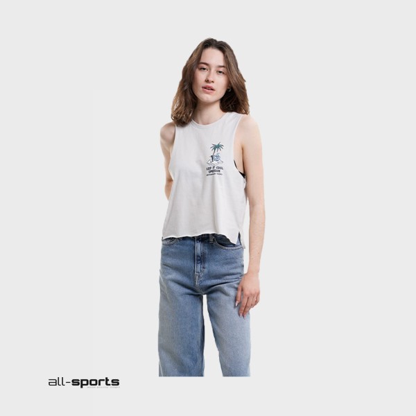 Emerson Keep It Cool Γυναικεια Αμανικη Μπλουζα Εκρου