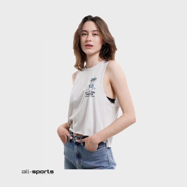 Emerson Keep It Cool Γυναικεια Αμανικη Μπλουζα Εκρου