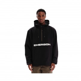 Emerson Hooded Bonded Pullover Ανδρικο Μπουφαν Μαυρο
