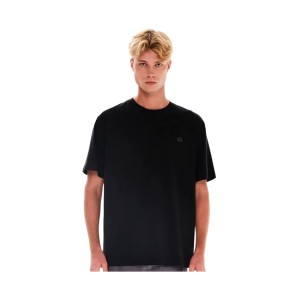 Emerson Premium Jersey Rib Neck Ανδρικη Μπλουζα Μαυρη