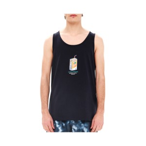Emerson 100 % Natural Juice Tank Ανδρικη Αμανικη Μπλουζα Μαυρη