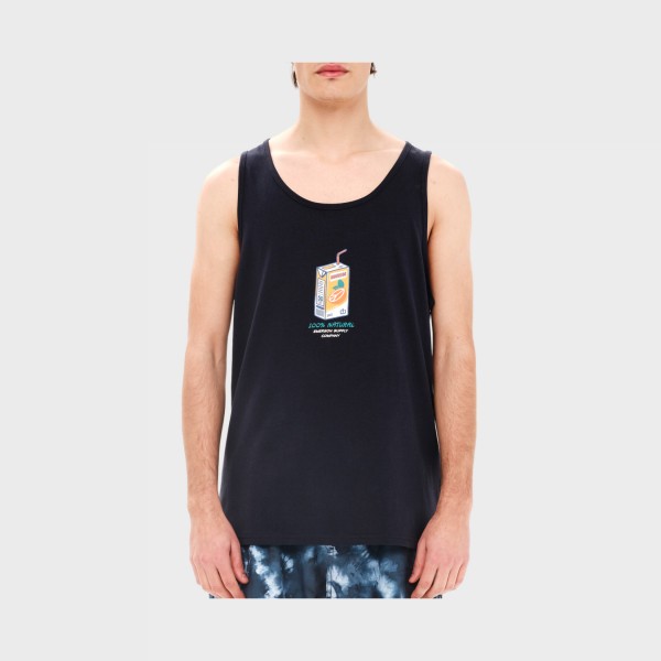 Emerson 100 % Natural Juice Tank Ανδρικη Αμανικη Μπλουζα Μαυρη