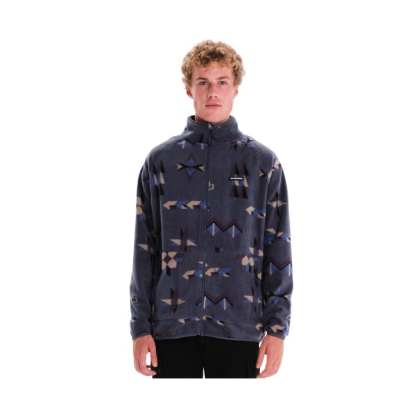 Emerson Full Zip Fleece AOP Print Ανδρικη Ζακετα Μπλε