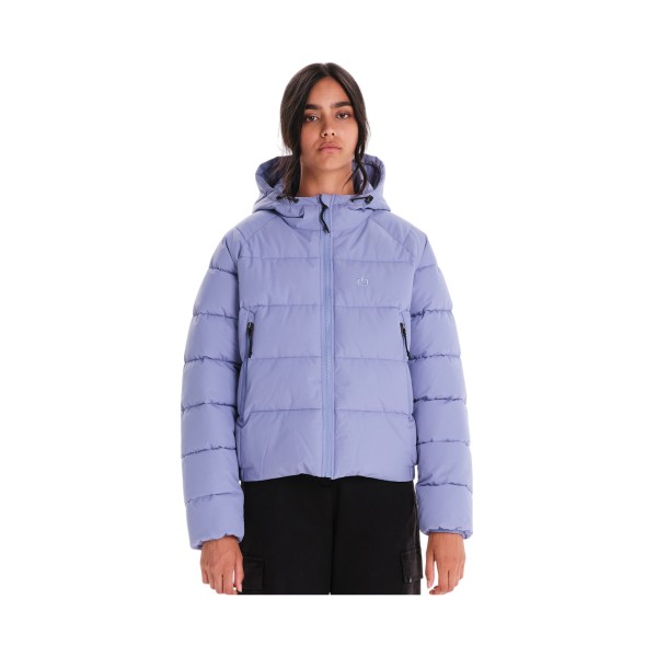 Emerson Hooded Puffer Thermolining Γυναικειο Μπουφαν Μωβ