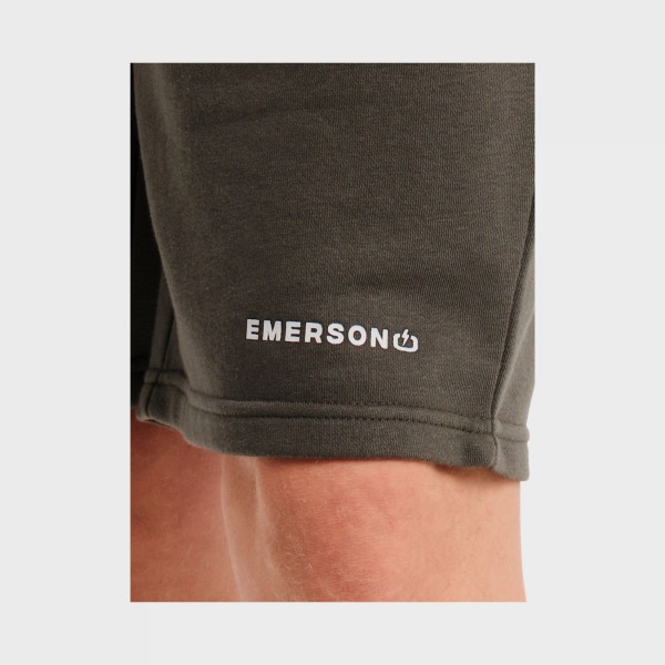 Emerson Classic Sweatshorts Logo Ανδρικη Βερμουδα Πρασινη