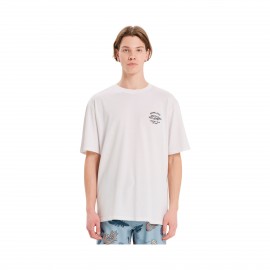 Emerson Protect Your Nature Croco Logo Ανδρικη Μπλουζα Λευκη