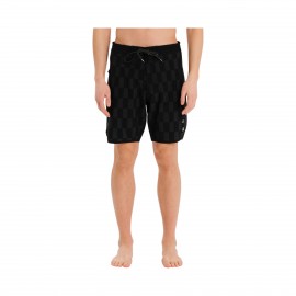 Emerson Check Print Boarshorts 49cm Ανδρικο Μαγιο Μαυρο