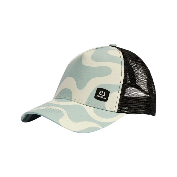 Emerson Printed Demi Curved Trucker Unisex Καπελο Βεραμαν