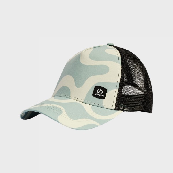 Emerson Printed Demi Curved Trucker Unisex Καπελο Βεραμαν