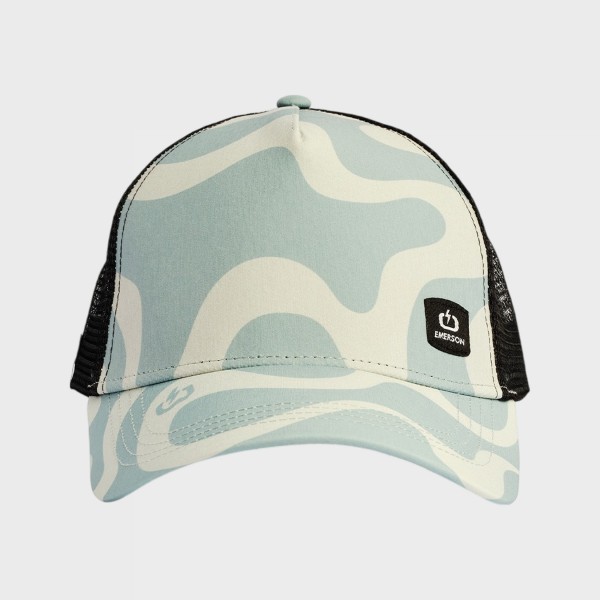 Emerson Printed Demi Curved Trucker Unisex Καπελο Βεραμαν