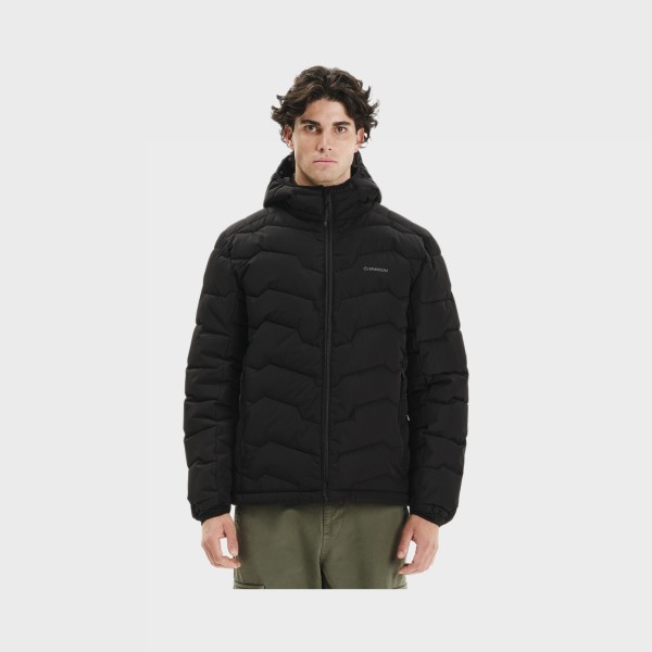 Emerson Puffer Hooded Soffelate Ανδρικο Μπουφαν Μαυρο