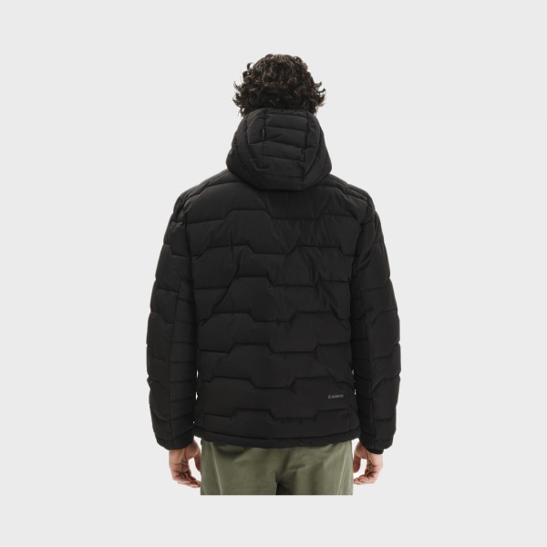 Emerson Puffer Hooded Soffelate Ανδρικο Μπουφαν Μαυρο