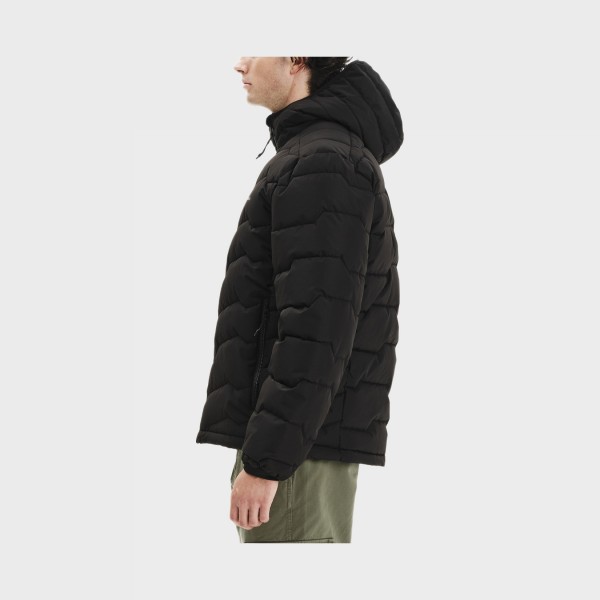 Emerson Puffer Hooded Soffelate Ανδρικο Μπουφαν Μαυρο