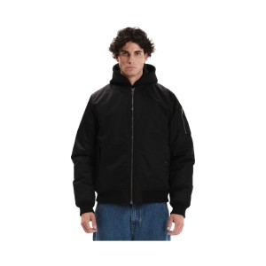 Emerson Flight Detachable Hood Ανδρικο Μπουφαν Μαυρο