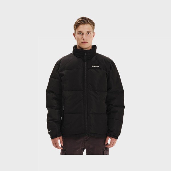 Emerson Puffer Hidden Hood Everyday Ανδρικο Μπουφαν Μαυρο