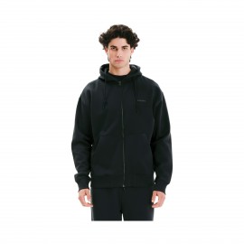 Emerson Hooded Full Zip Fleece Logo Ανδρικη Ζακετα Πρασινη