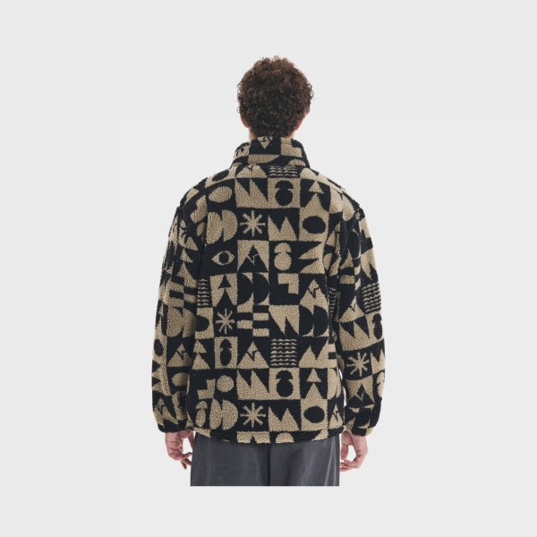 Emerson Full Zip Sherpa AOP M