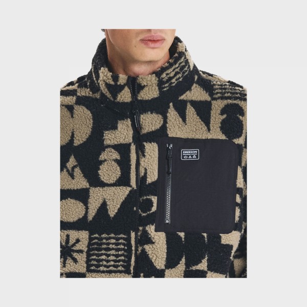 Emerson Full Zip Sherpa AOP M