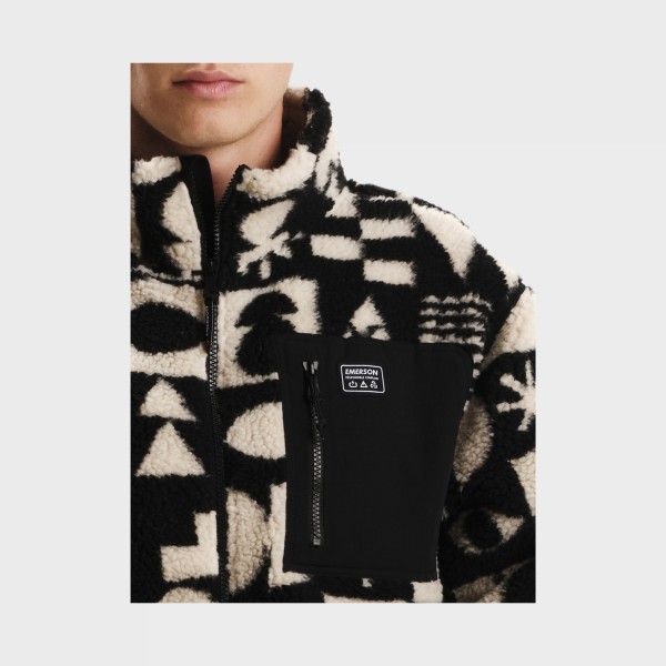 Emerson Full Zip Sherpa AOP M