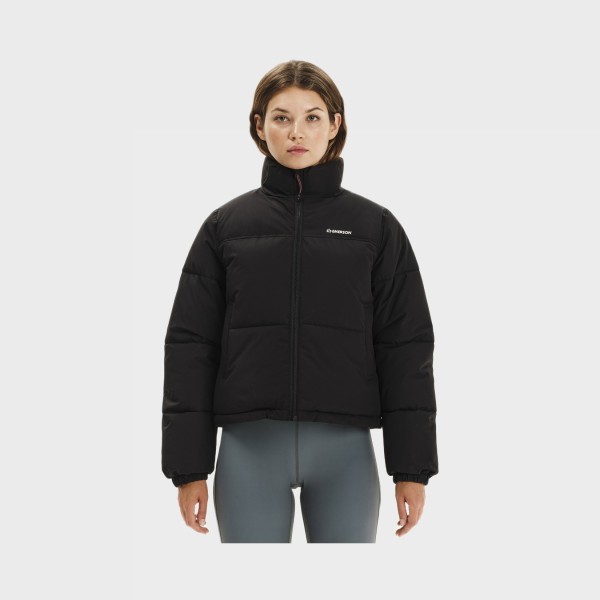 Emerson Puffer Classic Neck Γυναικειο Μπουφαν Μαυρο