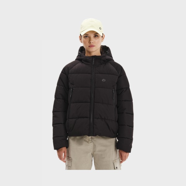 Emerson Puffer Classic Hooded Γυναικειο Μπουφαν Μαυρο
