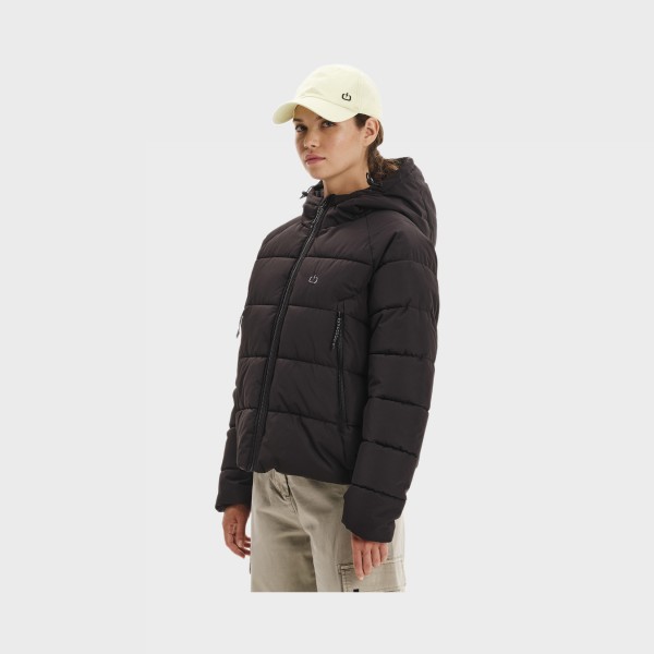 Emerson Puffer Classic Hooded Γυναικειο Μπουφαν Μαυρο