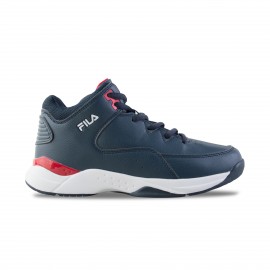 Fila Memory Dunk 2 Lace Mid Εφηβικο Παπουτσι Μπλε - Κοκκινο